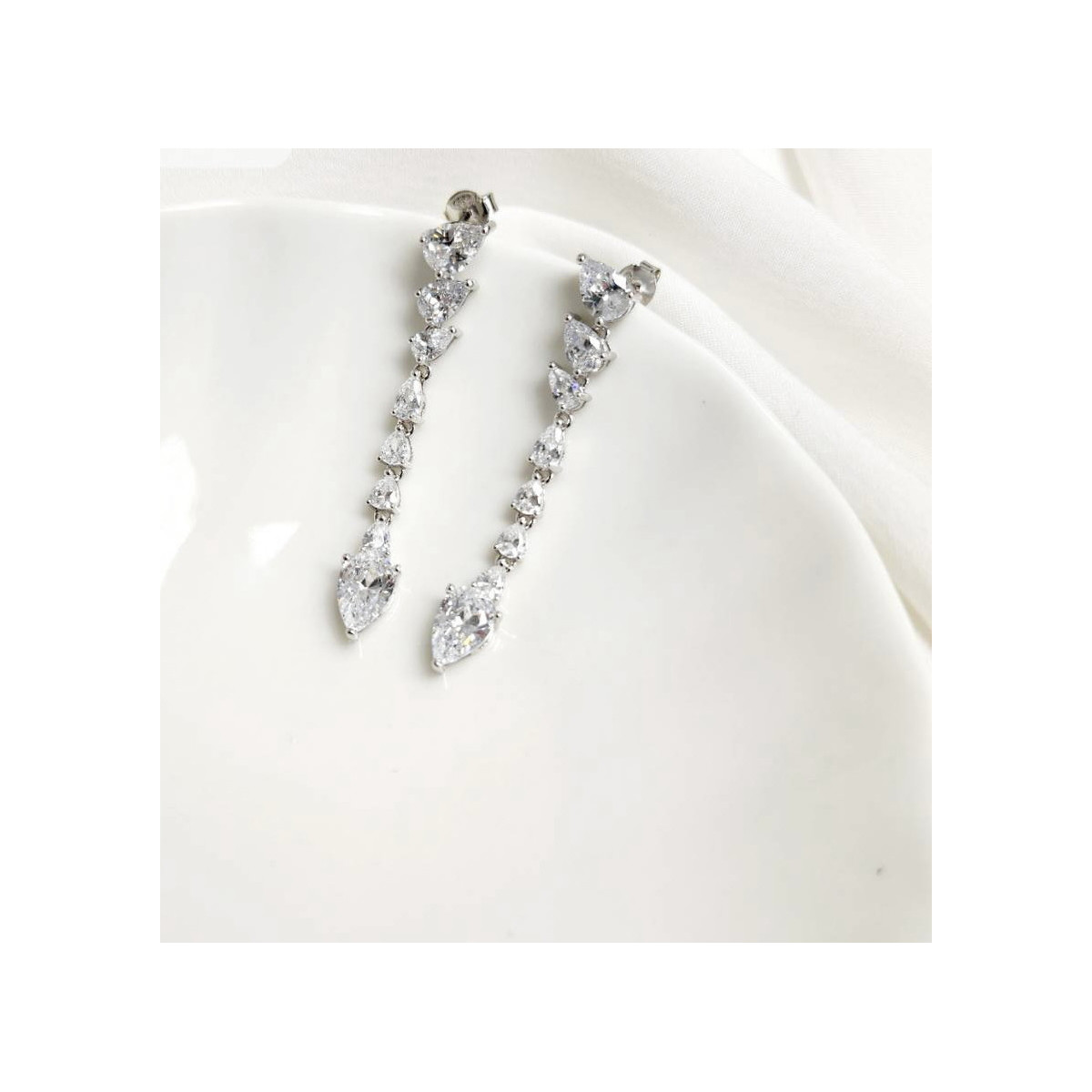 PENDIENTES PLATA Y CIRCONITAS