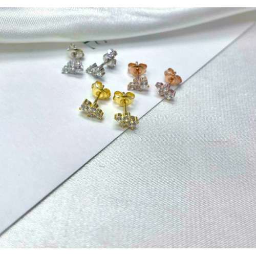 PENDIENTES PLATA Y CIRCONITAS