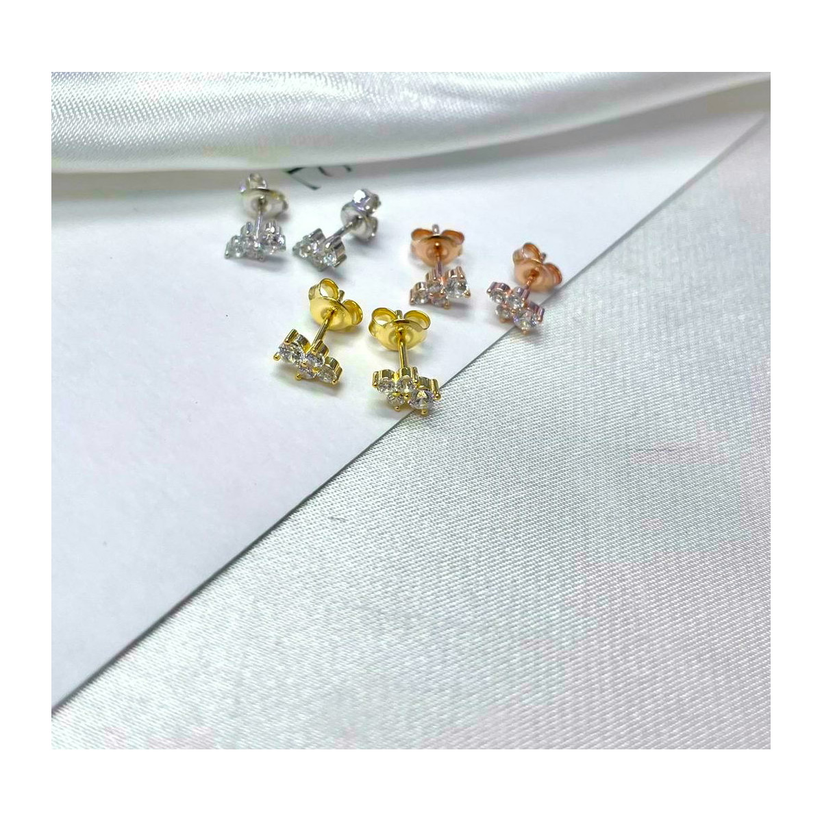 PENDIENTES PLATA Y CIRCONITAS