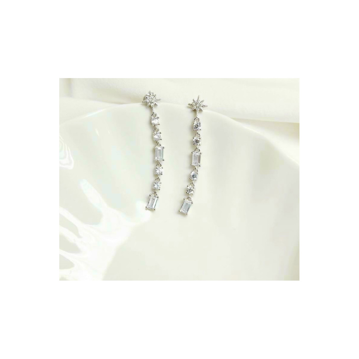 PENDIENTES PLATA Y CIRCONITAS