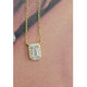 COLLAR PLATA BAÑADO EN ORO Y CIRCONITAS