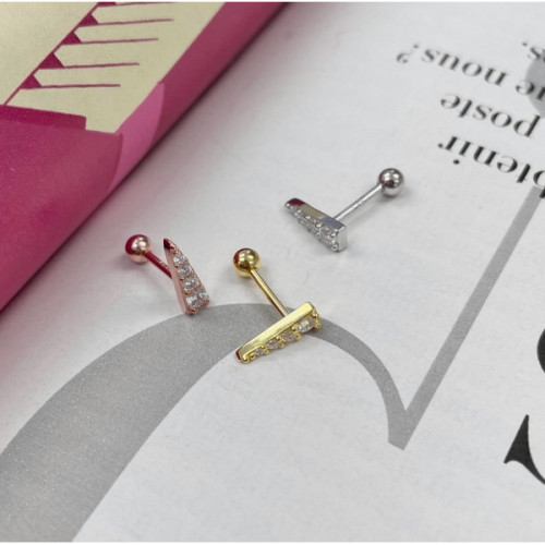 PIERCING EN PLATA CON CIRCONITAS