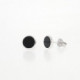 PENDIENTES PLATA ESMALTE NEGRO