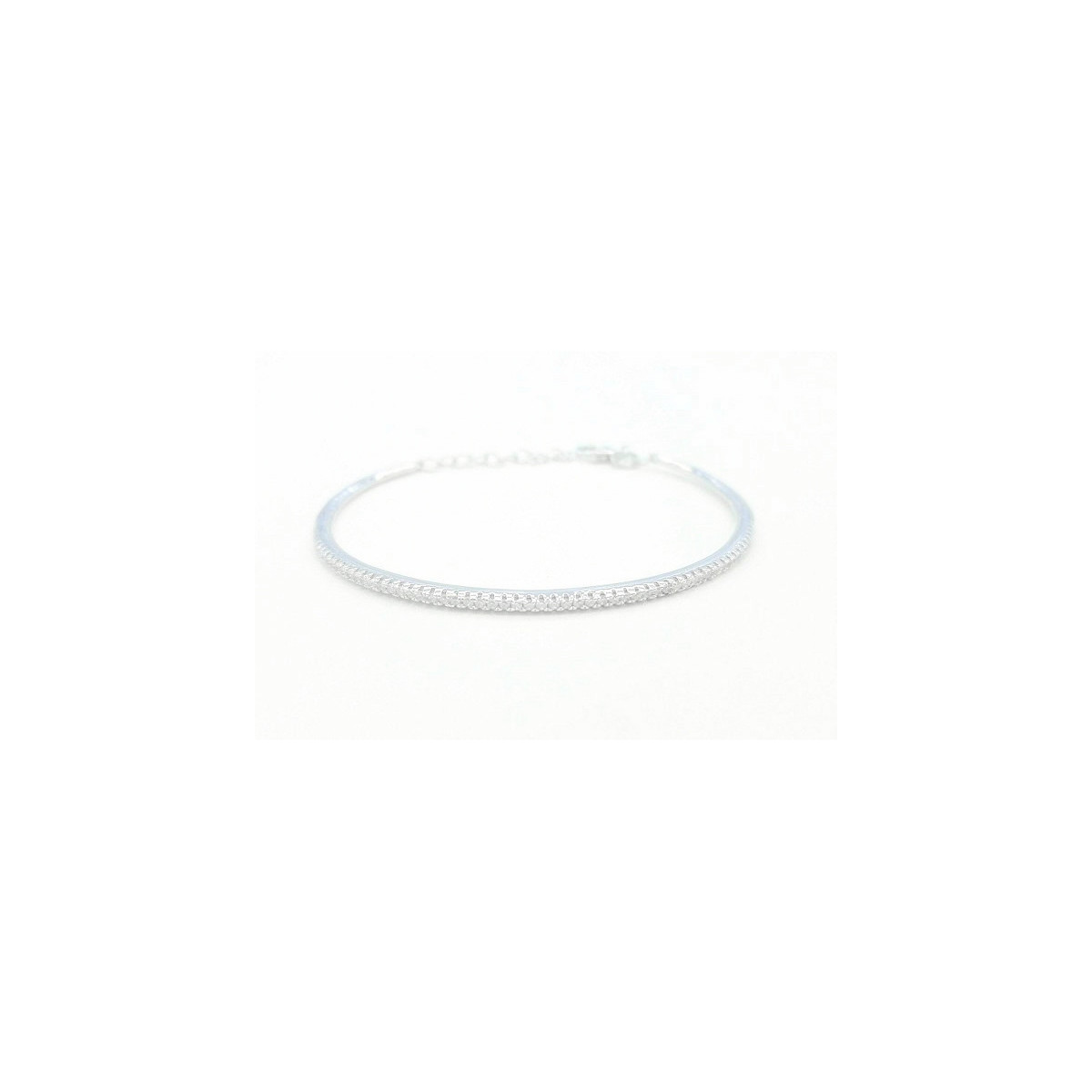 PULSERA PLATA Y CIRCONITAS