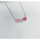 PULSERA FLORES PLATA CON ESMALTE