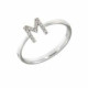 ANILLO INICIAL ORO BLANCO Y BTES 0.07 QT