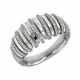 ANILLO ORO BLANCO Y BRILLANTES 0.45 QT
