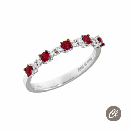 ANILLO O/B BTES 0.10 QT Y RUBIES 0.25 QT