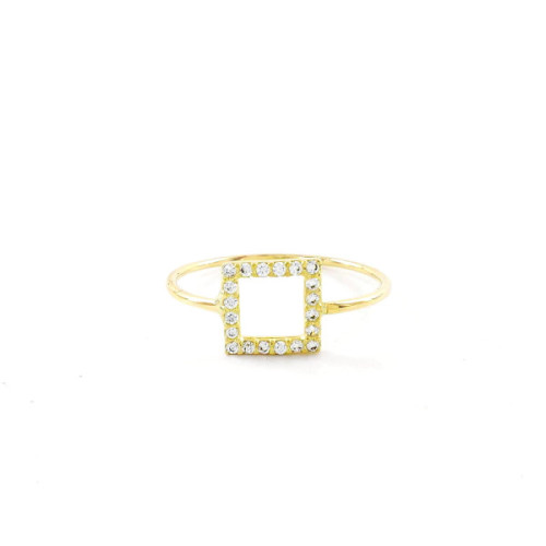 ANILLO ORO Y CIRCONITAS