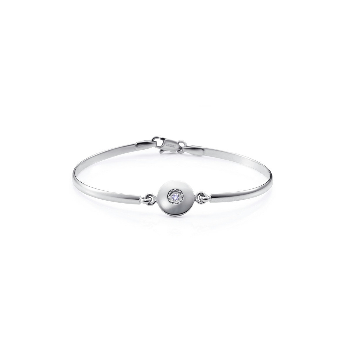 PULSERA ACERO Y DIAMANTE