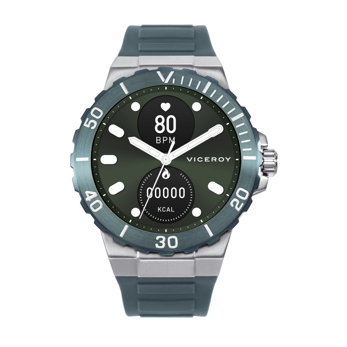 RELOJ SMART ACERO IP VERDE VICEROY
