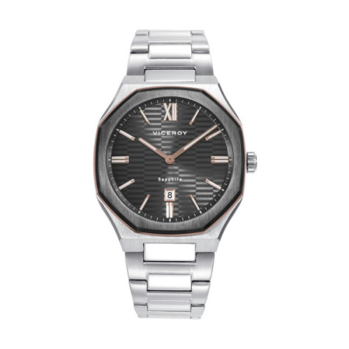 RELOJ ACERO IP GRIS Y ROSA VICEROY