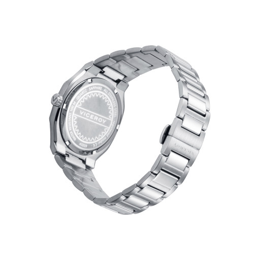 RELOJ ACERO IP GRIS Y ROSA VICEROY