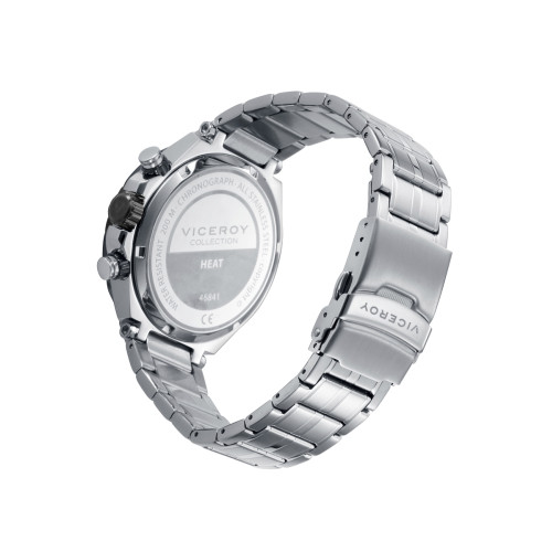 RELOJ CRONO ACERO IP NEGRA VICEROY