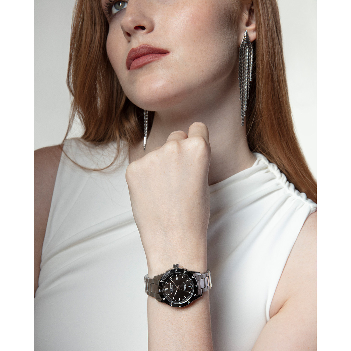 RELOJ ACERO Y CERAMICA VICEROY
