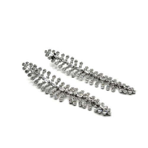 PENDIENTES PLATA Y CIRCONITAS XL
