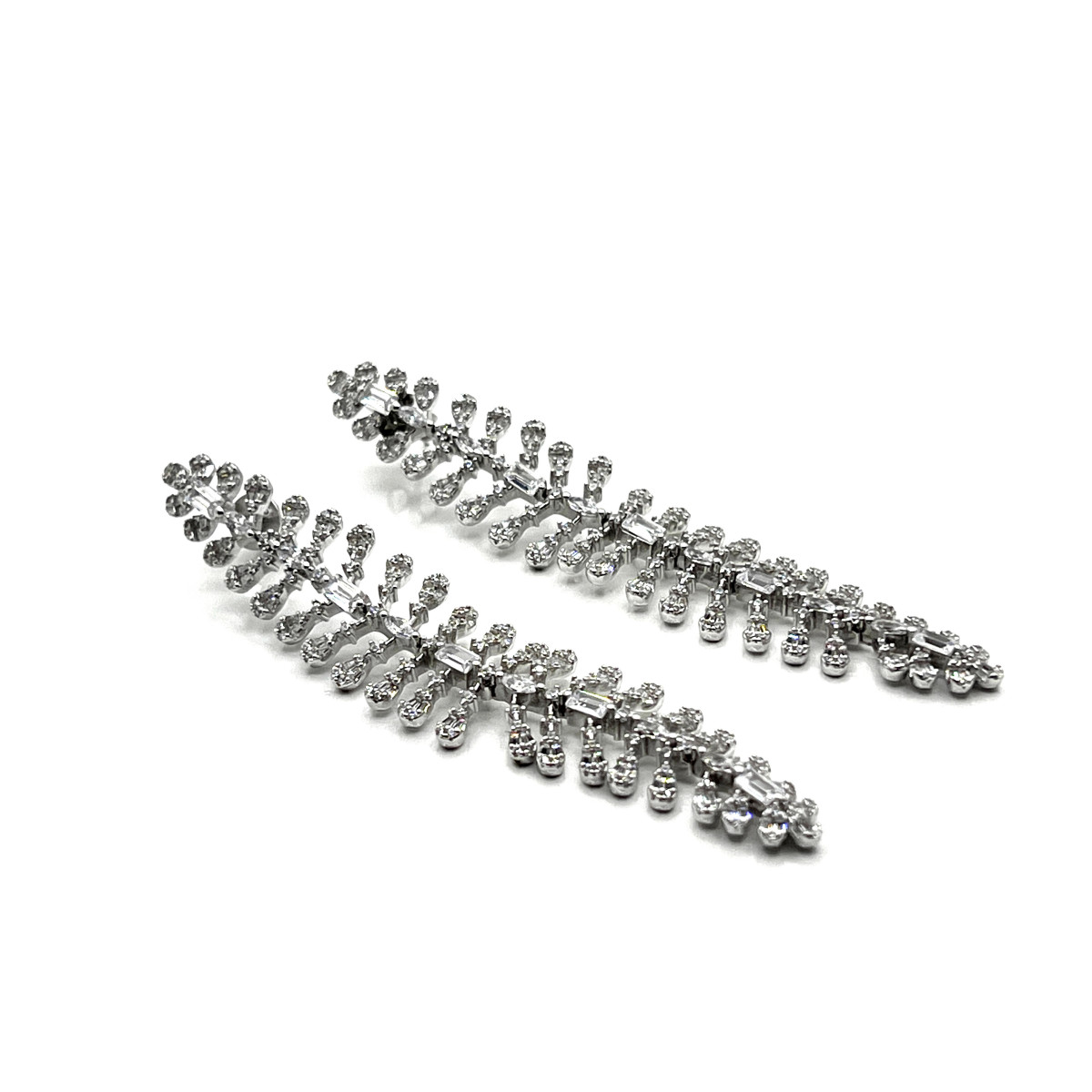 PENDIENTES PLATA Y CIRCONITAS XL