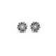 PENDIENTES PLATA Y CIRCONITAS ROSETON