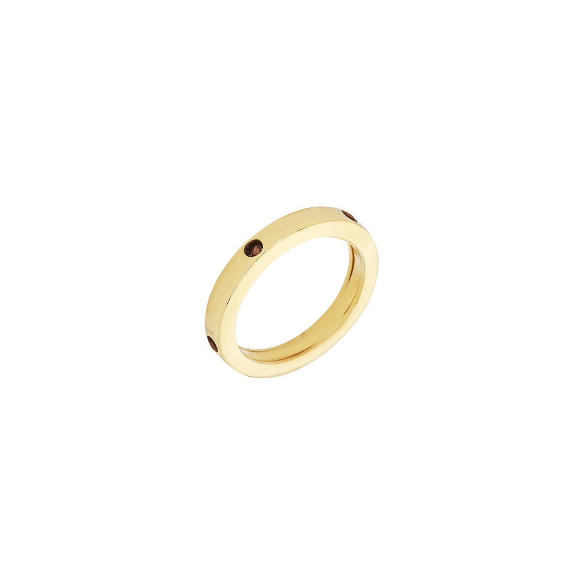 ANILLO PLATA BAÑADO EN ORO Y PIEDRAS
