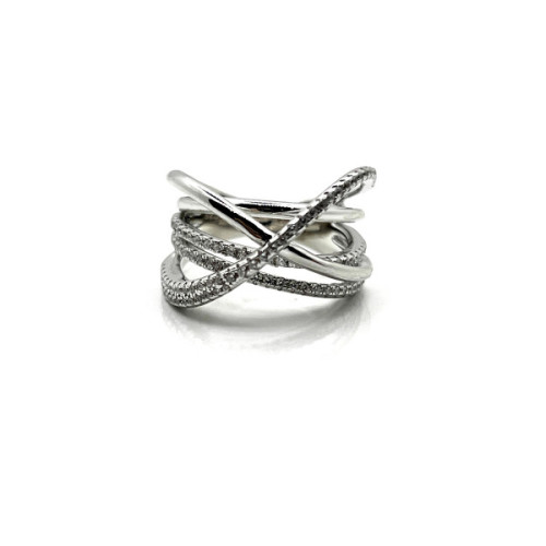 ANILLO PLATA Y CIRCONITAS