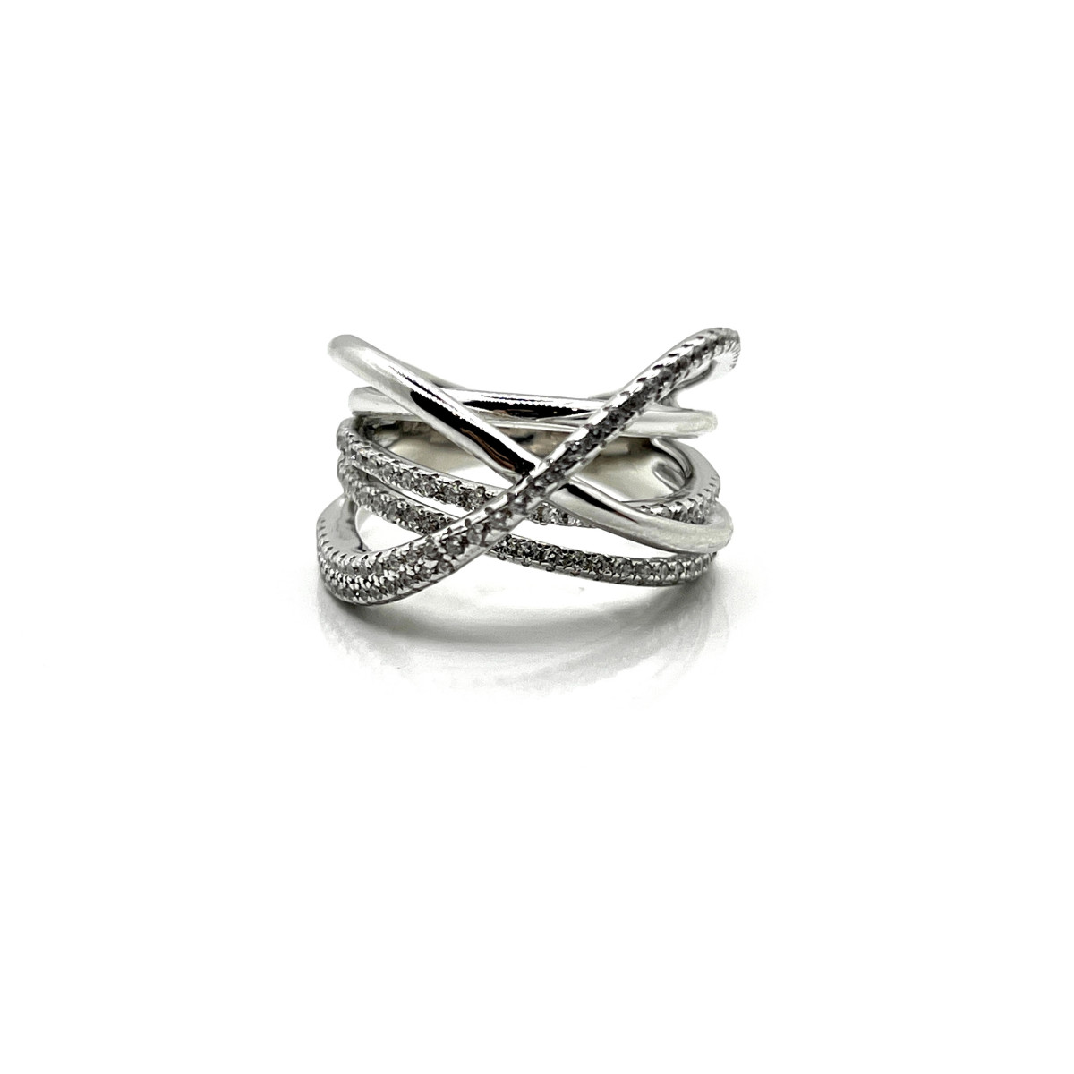 ANILLO PLATA Y CIRCONITAS