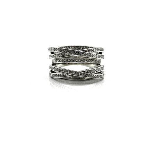 ANILLO PLATA Y CIRCONITAS