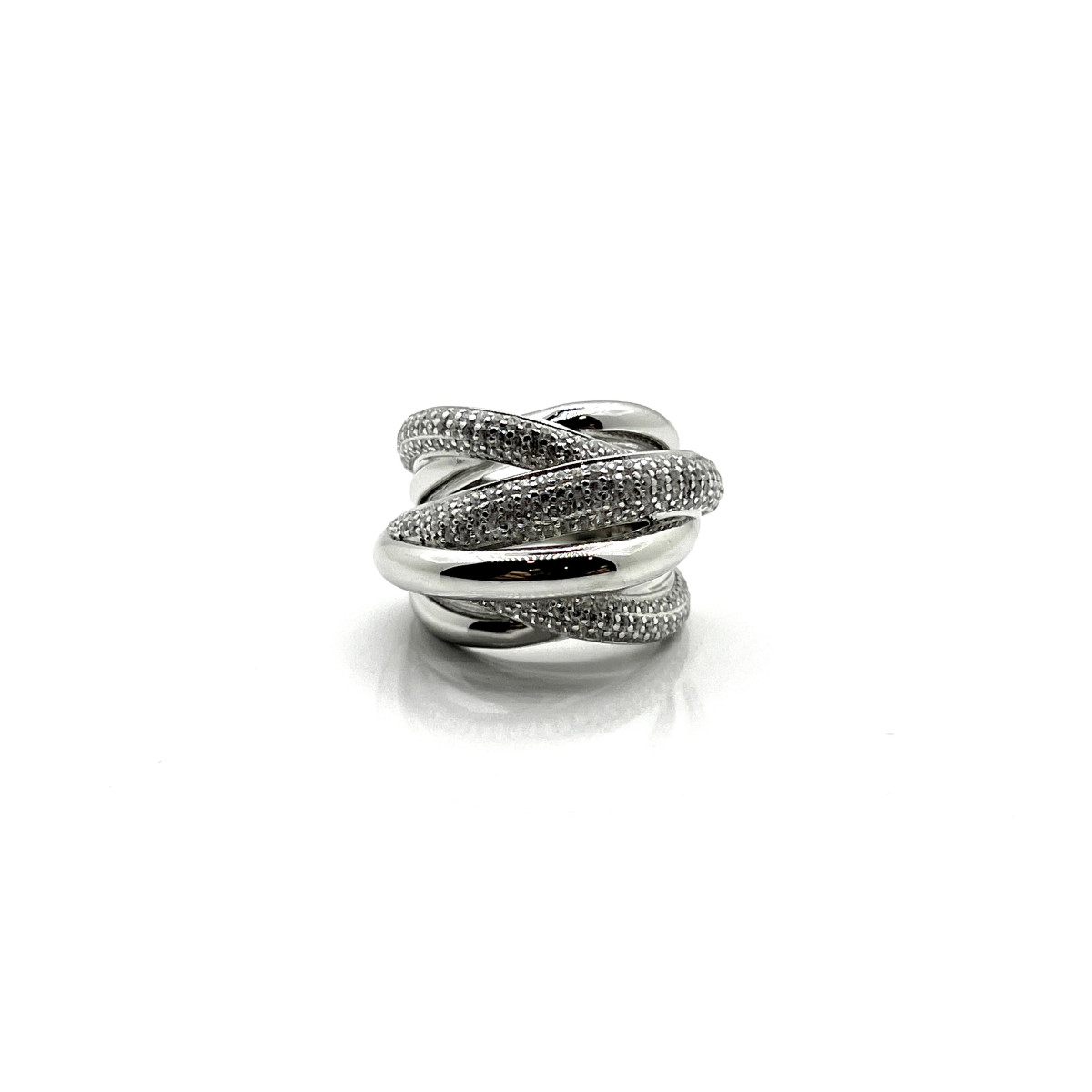 ANILLO PLATA Y CIRCONITAS