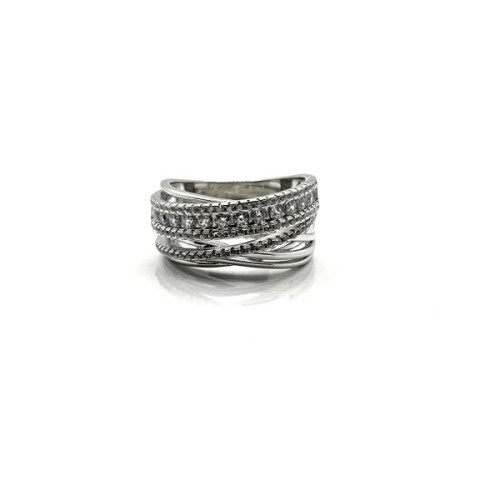 ANILLO PLATA Y CIRCONITAS