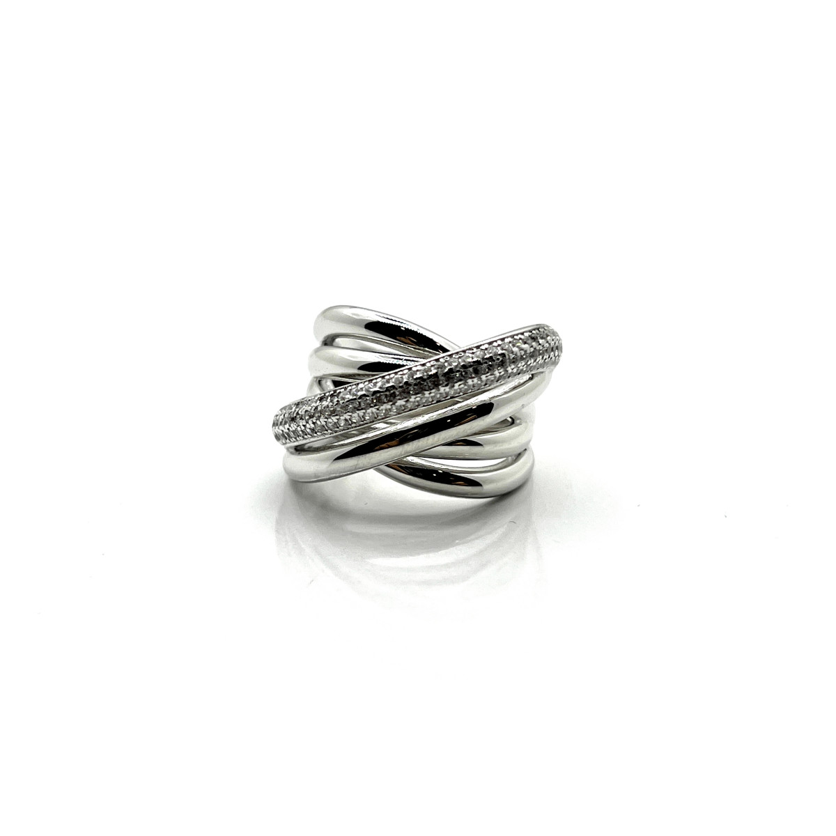 ANILLO PLATA Y CIRCONITAS