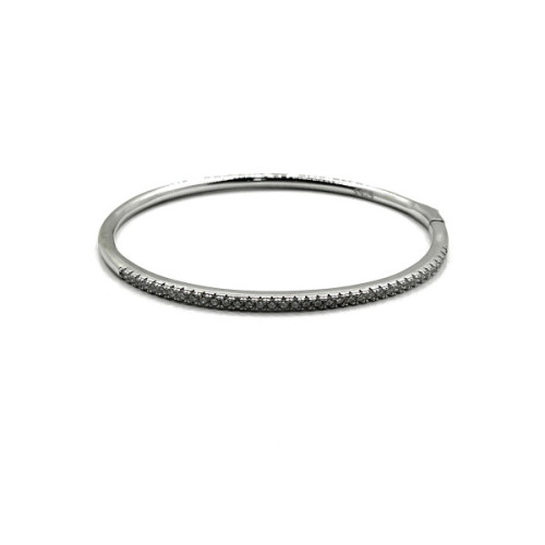 PULSERA PLATA RIGIDA CIRCONITAS