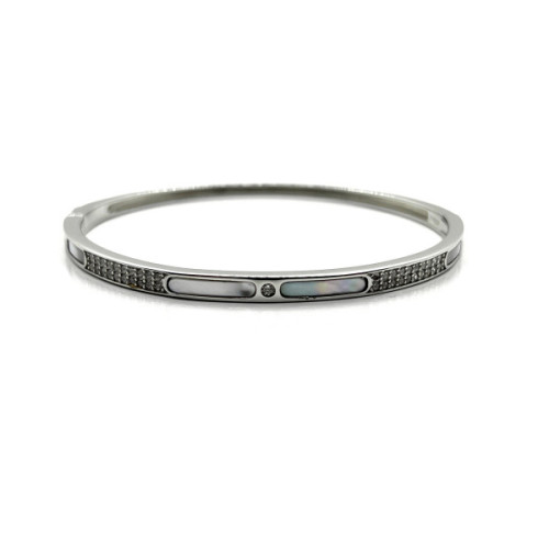 PULSERA PLATA RIGIDA CIRCONITAS