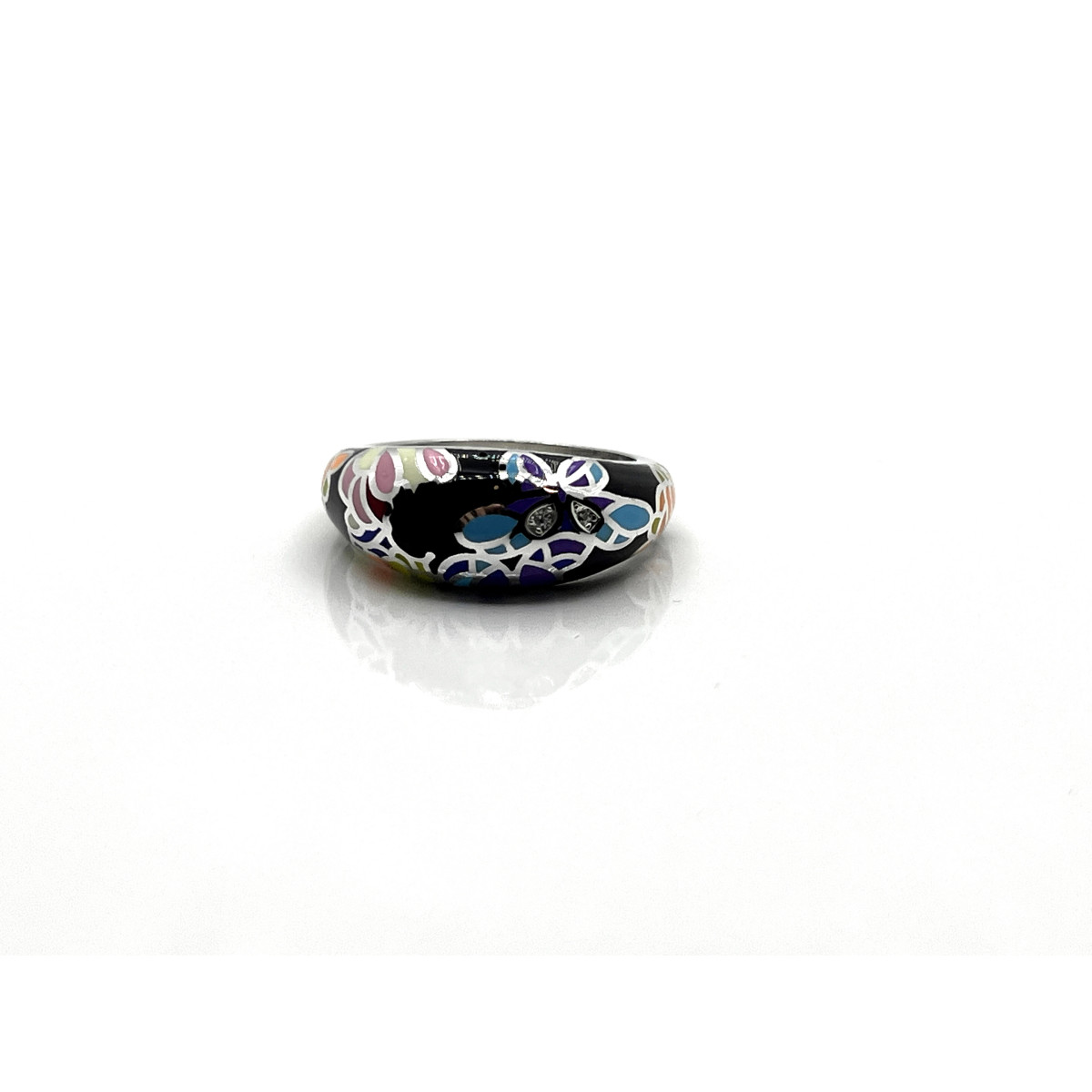 ANILLO PLATA RIGIDA ESMALTE