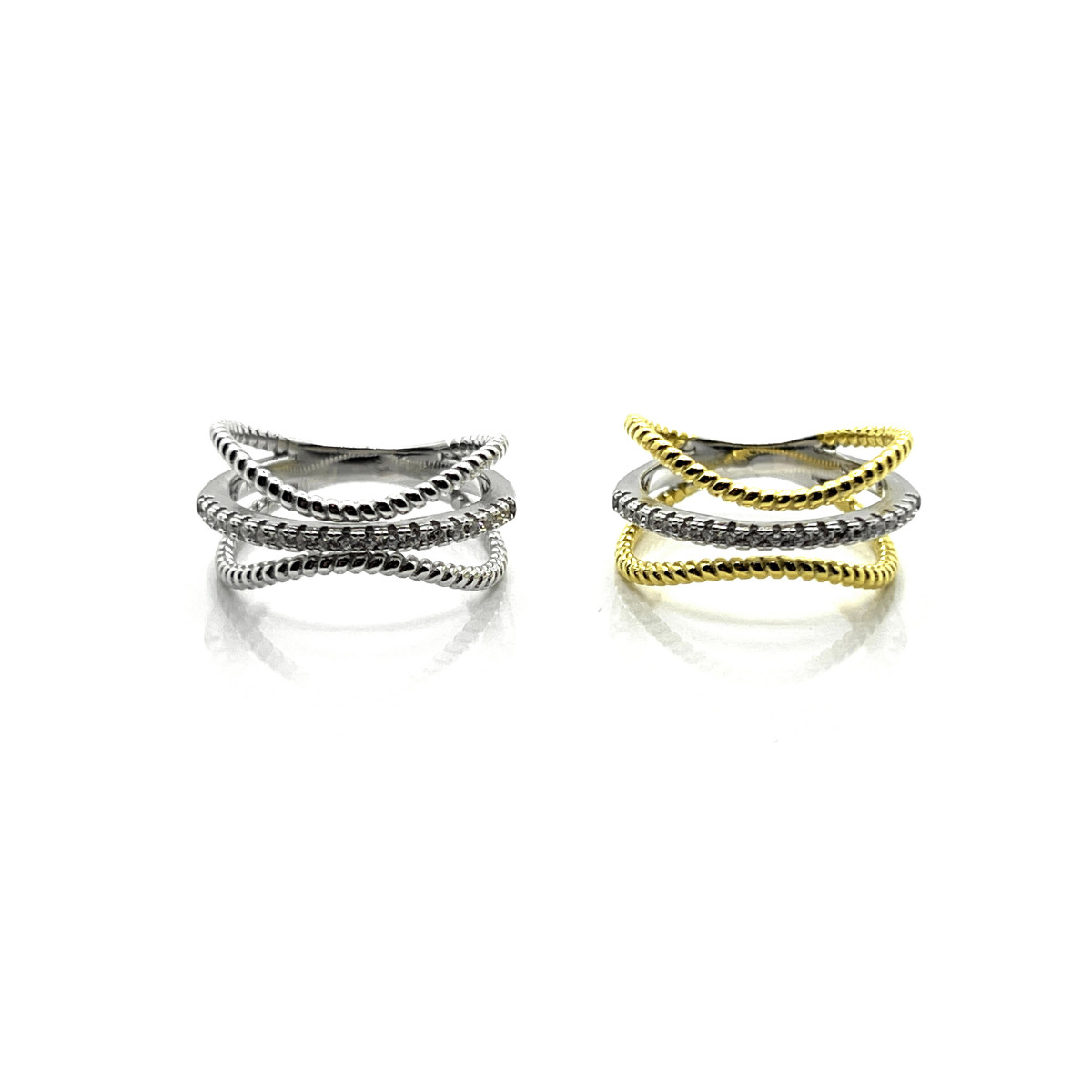 ANILLO PLATA Y CIRCONITAS