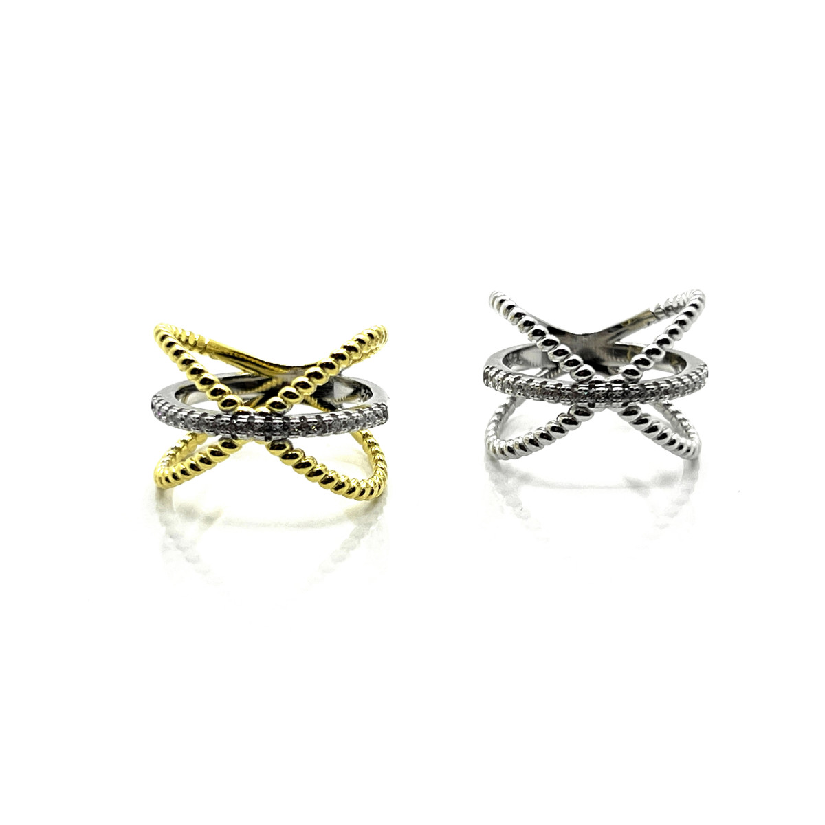 ANILLO PLATA Y CIRCONITAS