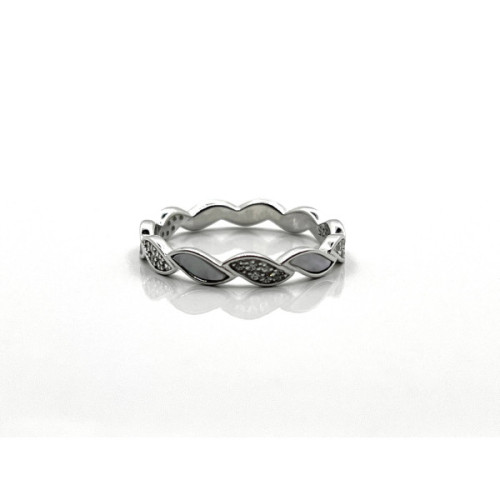 ANILLO PLATA Y CIRCONITAS