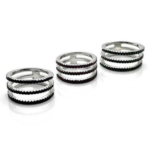 ANILLO PLATA Y CIRCONITAS