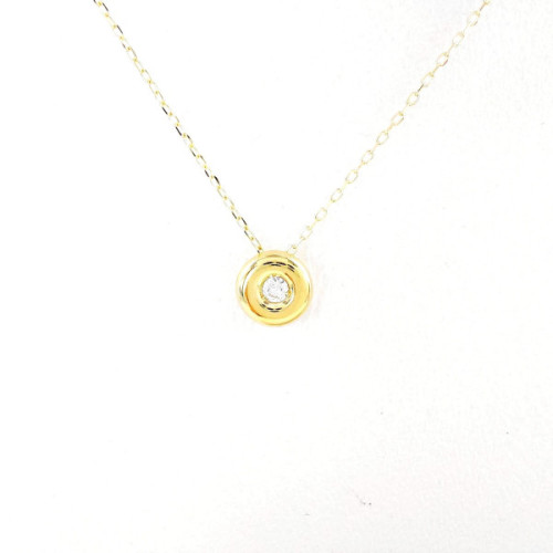 COLLAR ORO CHATON BRILLANTE 0.04 QT
