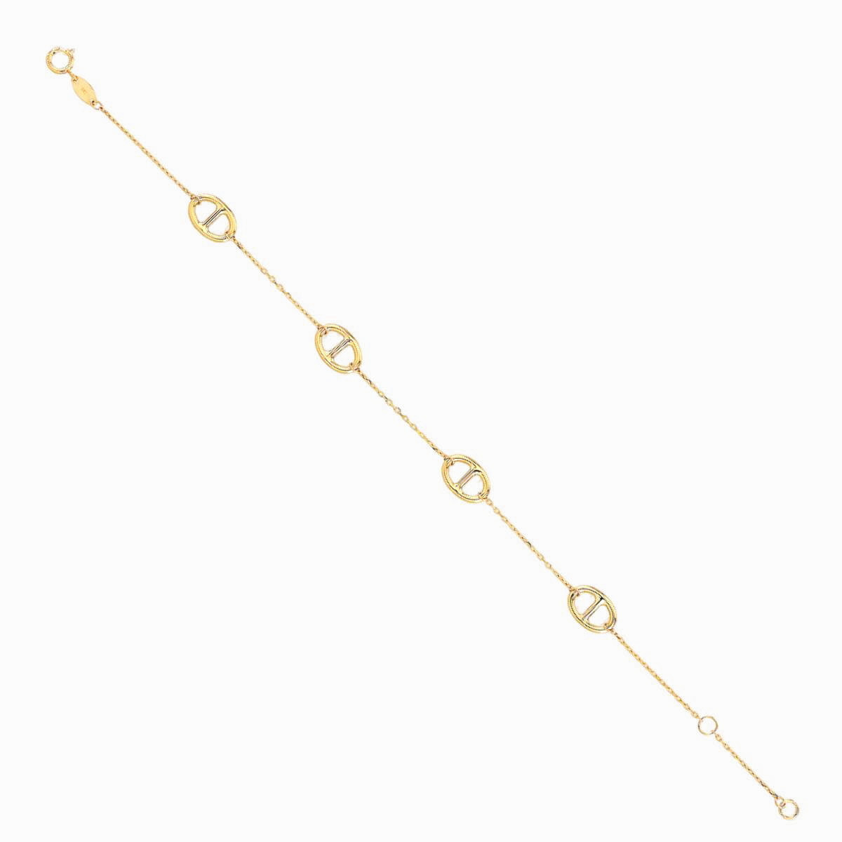 PULSERA ORO CALABROTE 19 CM