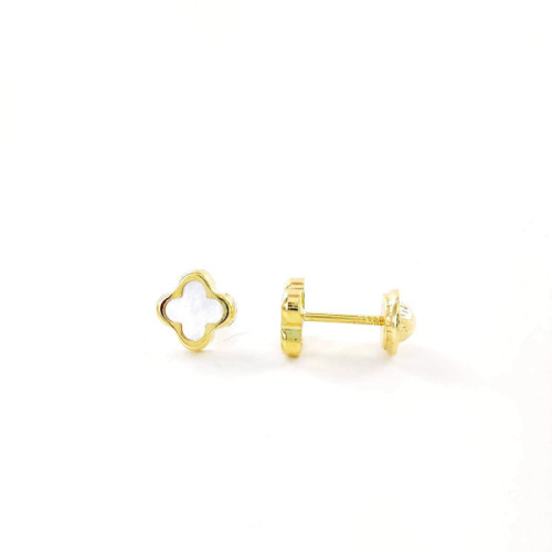 PENDIENTES BEBE ORO Y NACAR