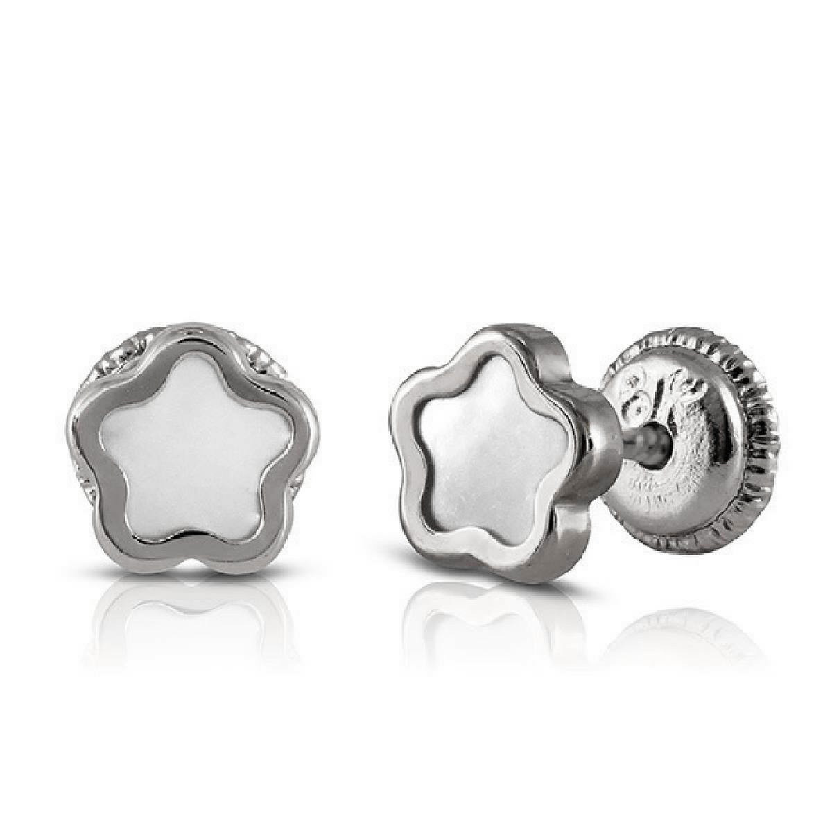 PENDIENTES BEBE ORO Y NACAR