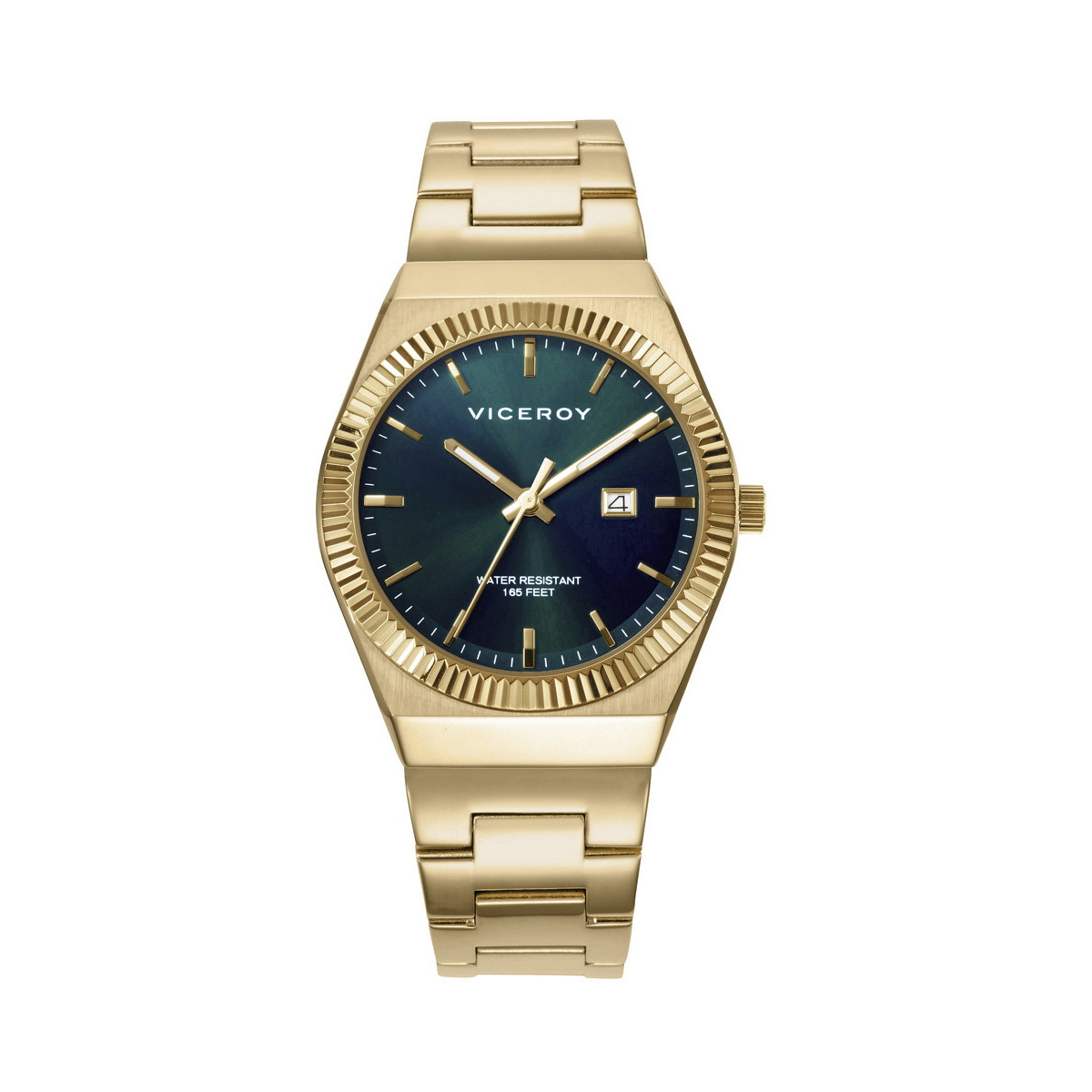 RELOJ ACERO IP DORADO VICEROY