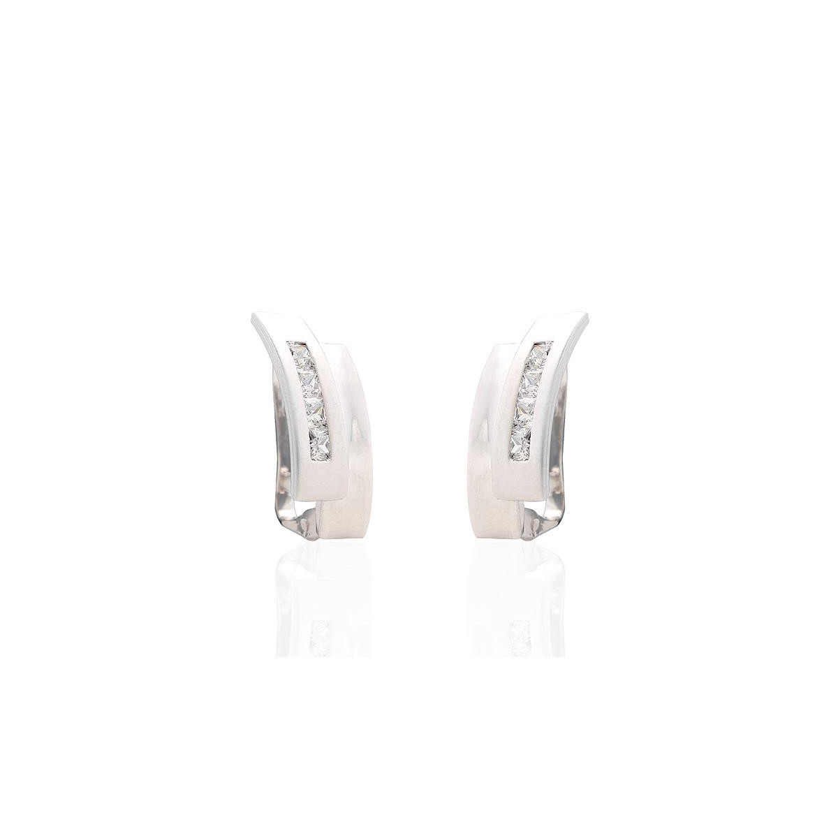 PENDIENTES O/BLANCO Y CIRCONITAS
