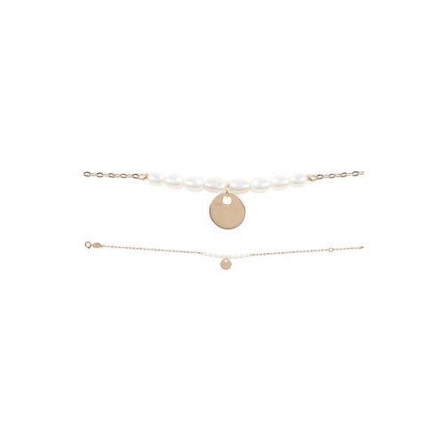 PULSERA ORO Y PERLAS