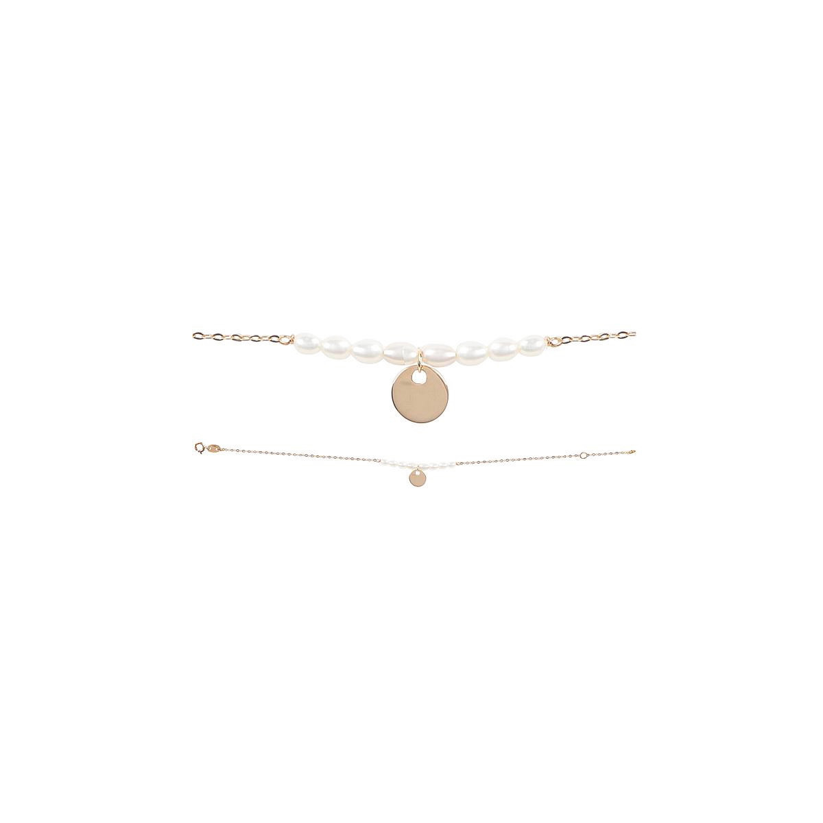 PULSERA ORO Y PERLAS