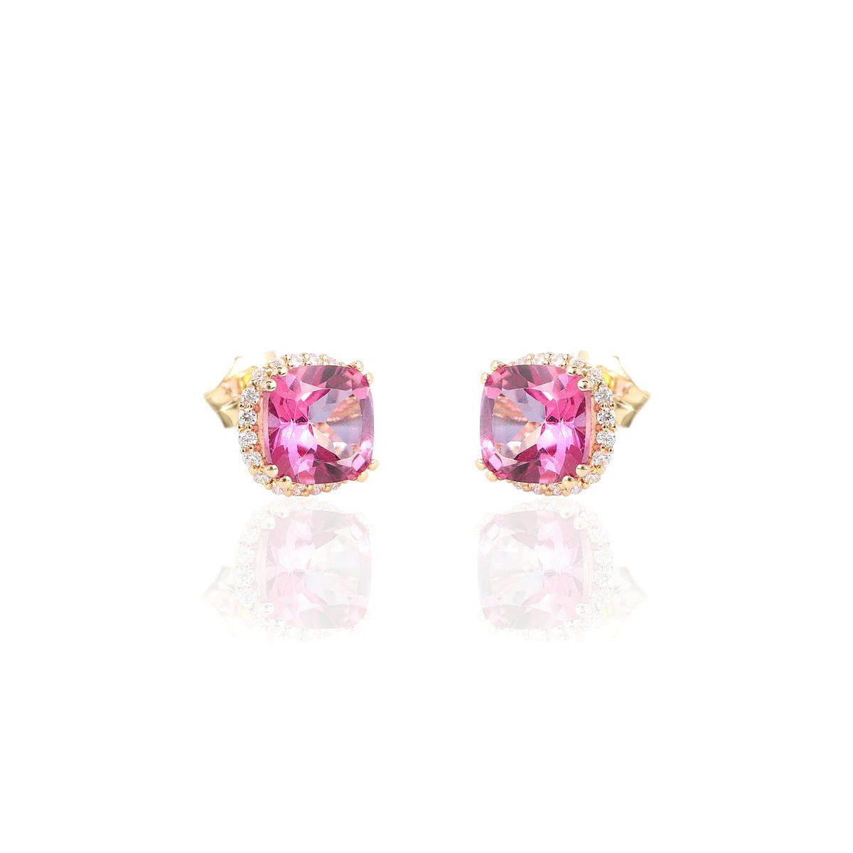PENDIENTES ORO Y CIRCONITAS