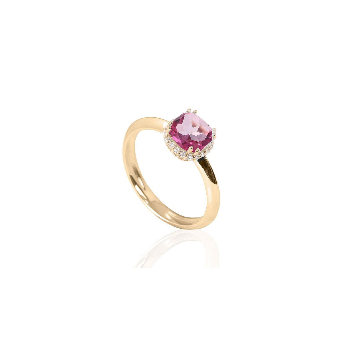ANILLO ORO Y CIRCONITAS