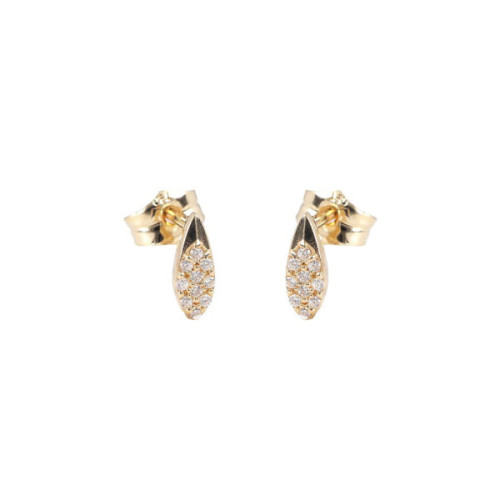 PENDIENTES ORO Y CIRCONITAS