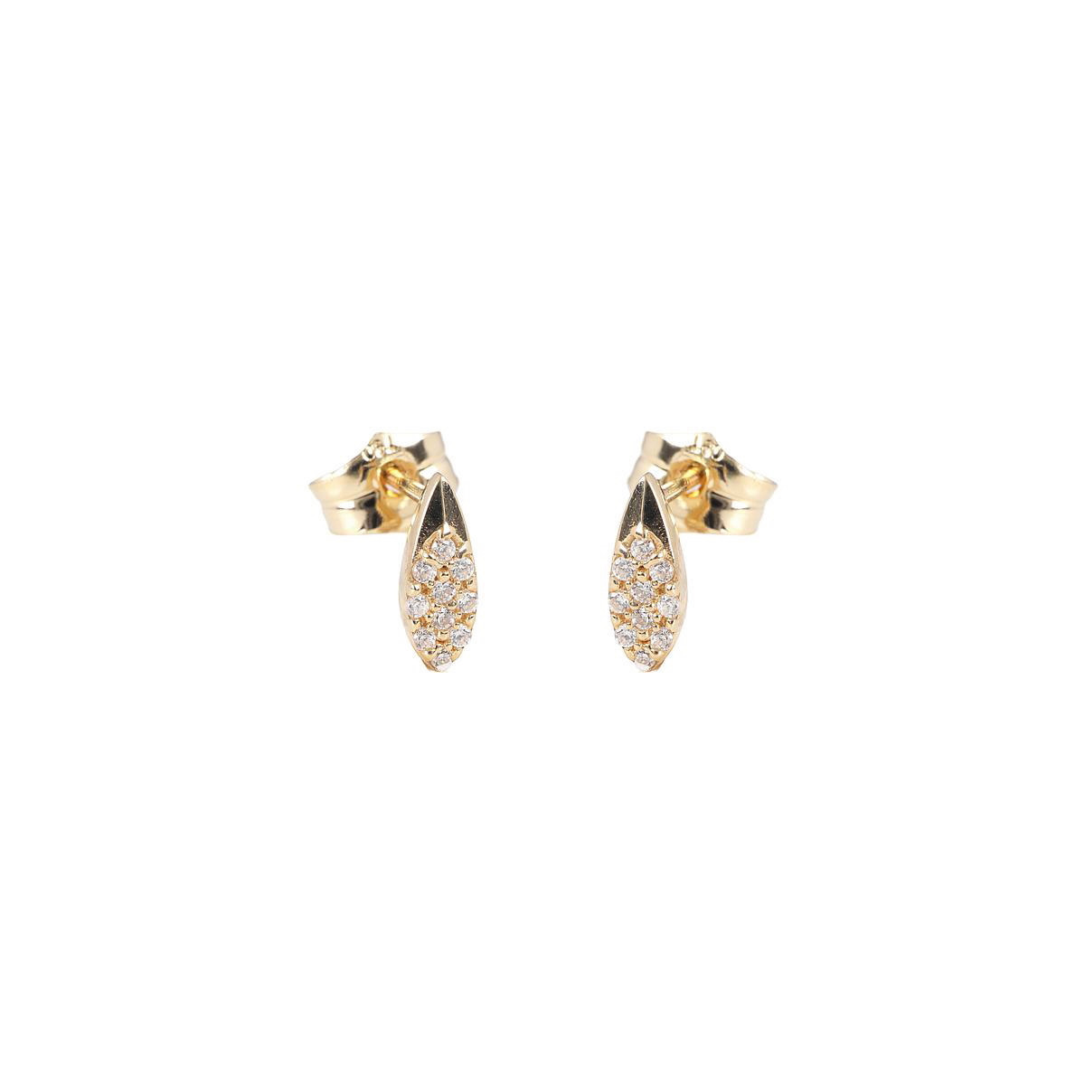PENDIENTES ORO Y CIRCONITAS
