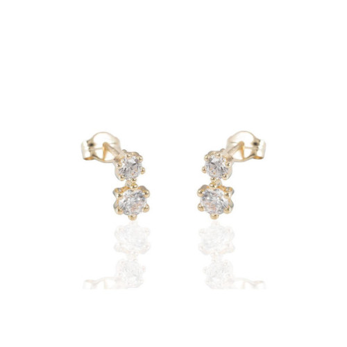 PENDIENTES ORO Y CIRCONITAS