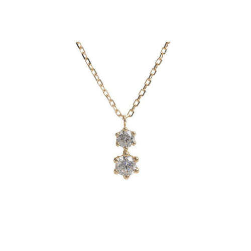 COLLAR ORO Y CIRCONITAS